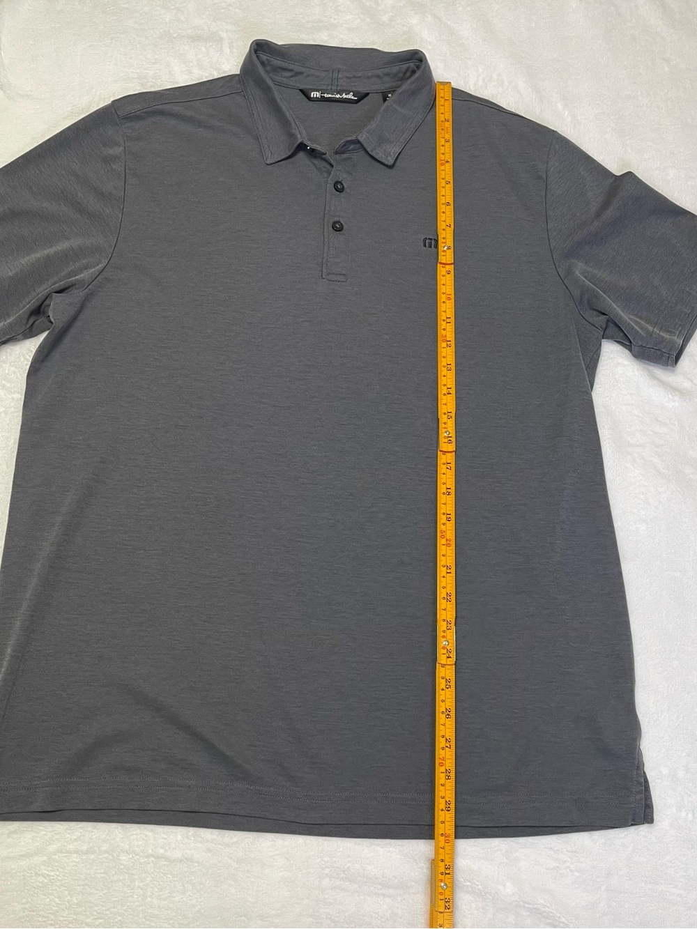 Travis Mathew Heather Polo Men's XL Short Sleeve Grey Polo Stretch Lightweight - Picture 8 of 10